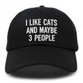 I Like Cats Embroidered Hat
