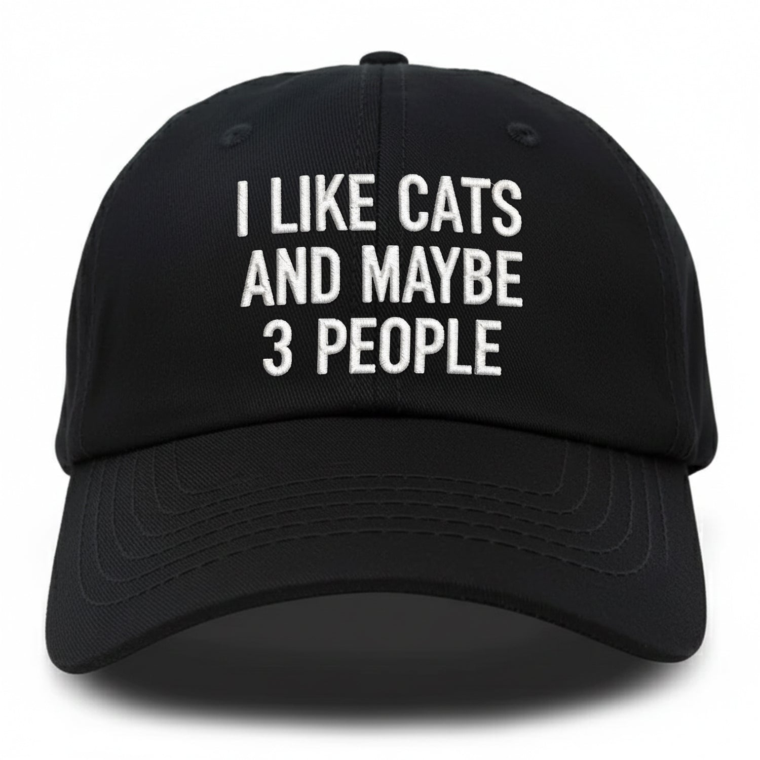 I Like Cats Embroidered Hat