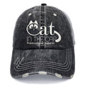 Cat In The Cap Embroidered Hat