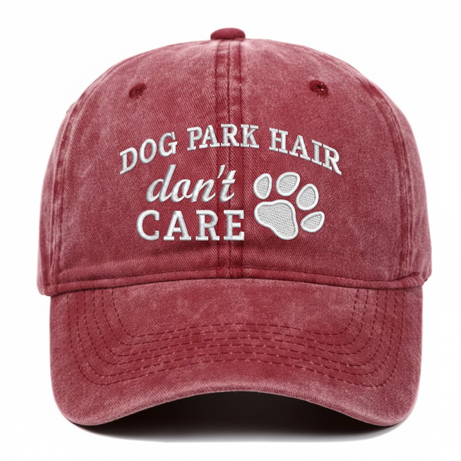 Dog Pare Hair Don't Care Embroidered Hat