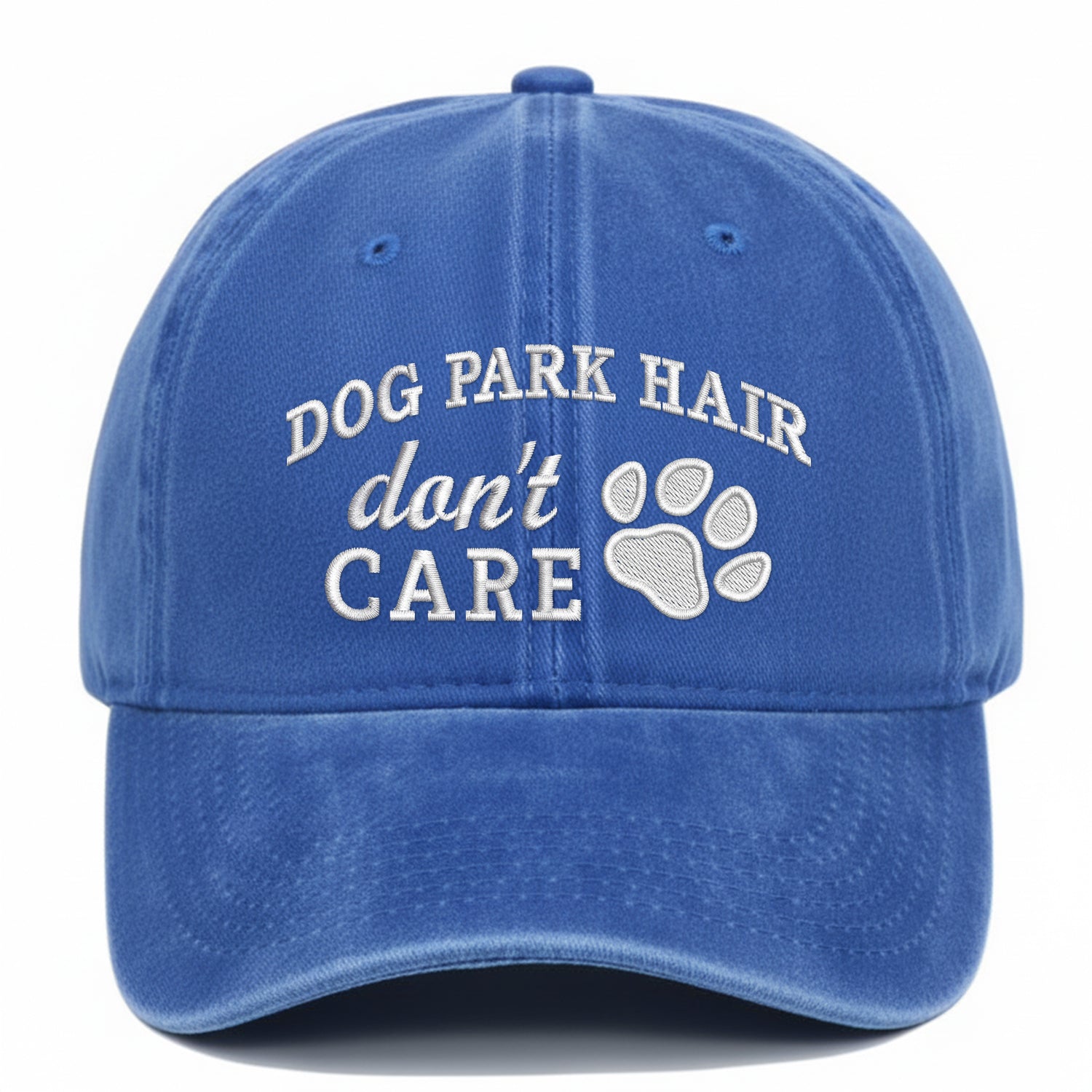 Dog Pare Hair Don't Care Embroidered Hat