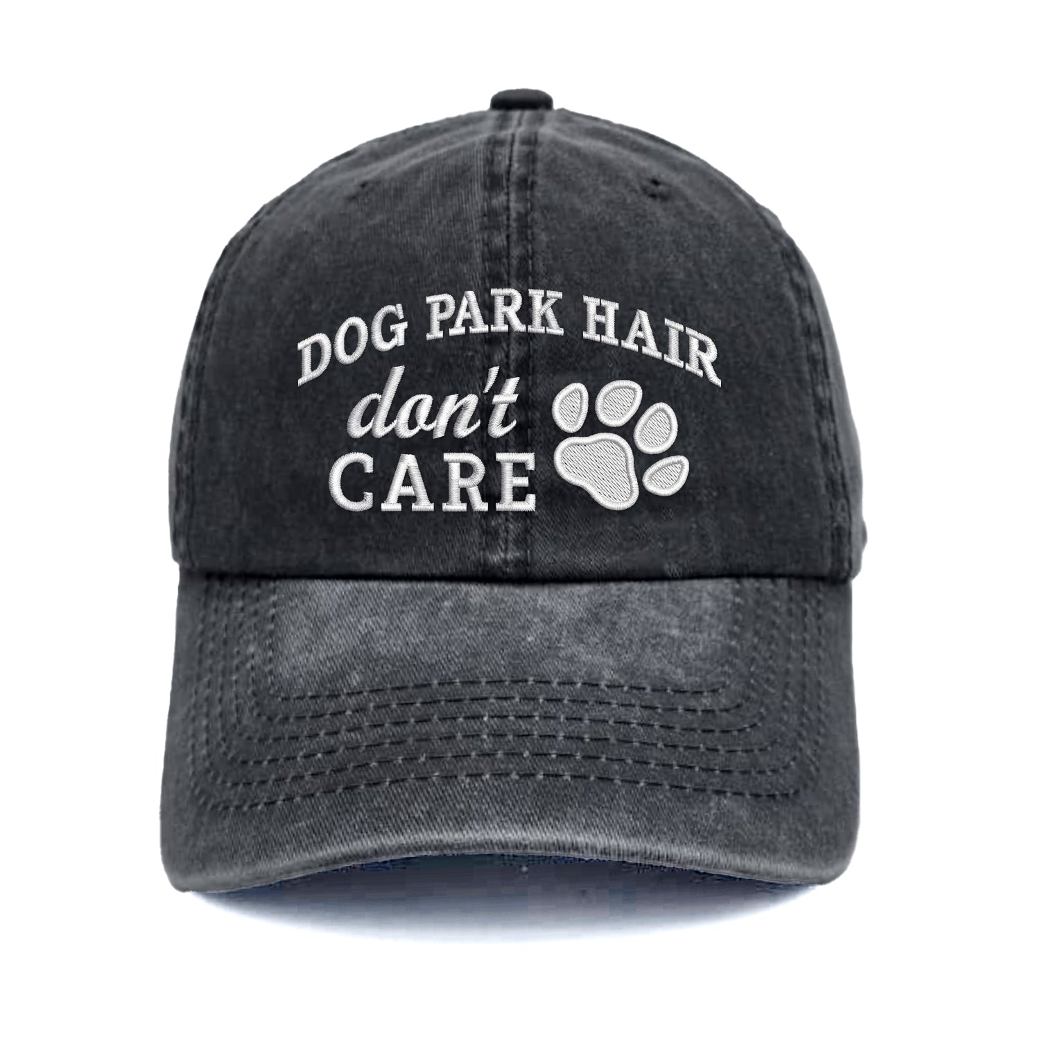 Dog Pare Hair Don't Care Embroidered Hat