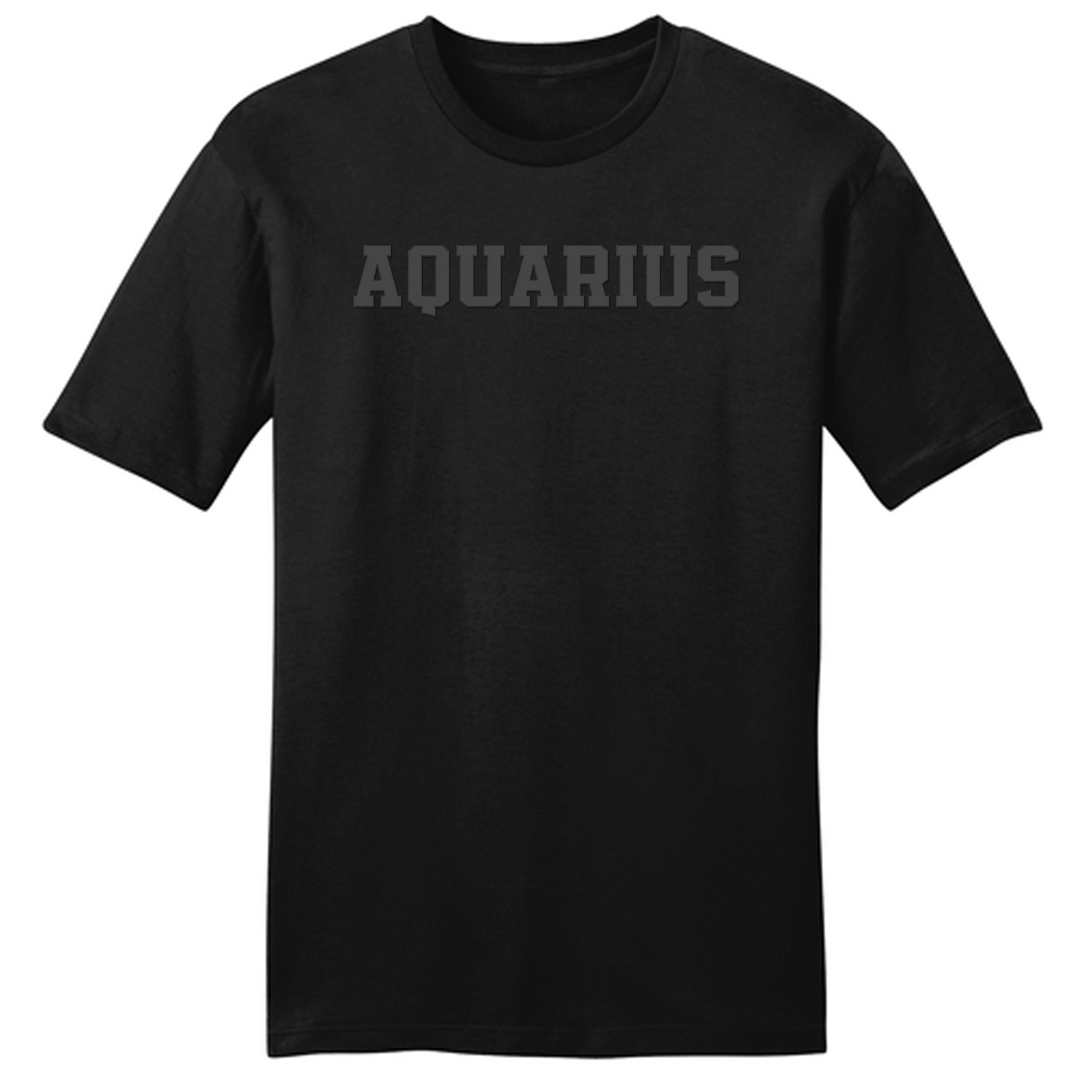 Black Zodiac Puff Print Premium Crewneck Sweatshirt