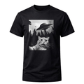 Funny UFO Cat Shirt – Alien Abduction Cat Selfie T-Shirt