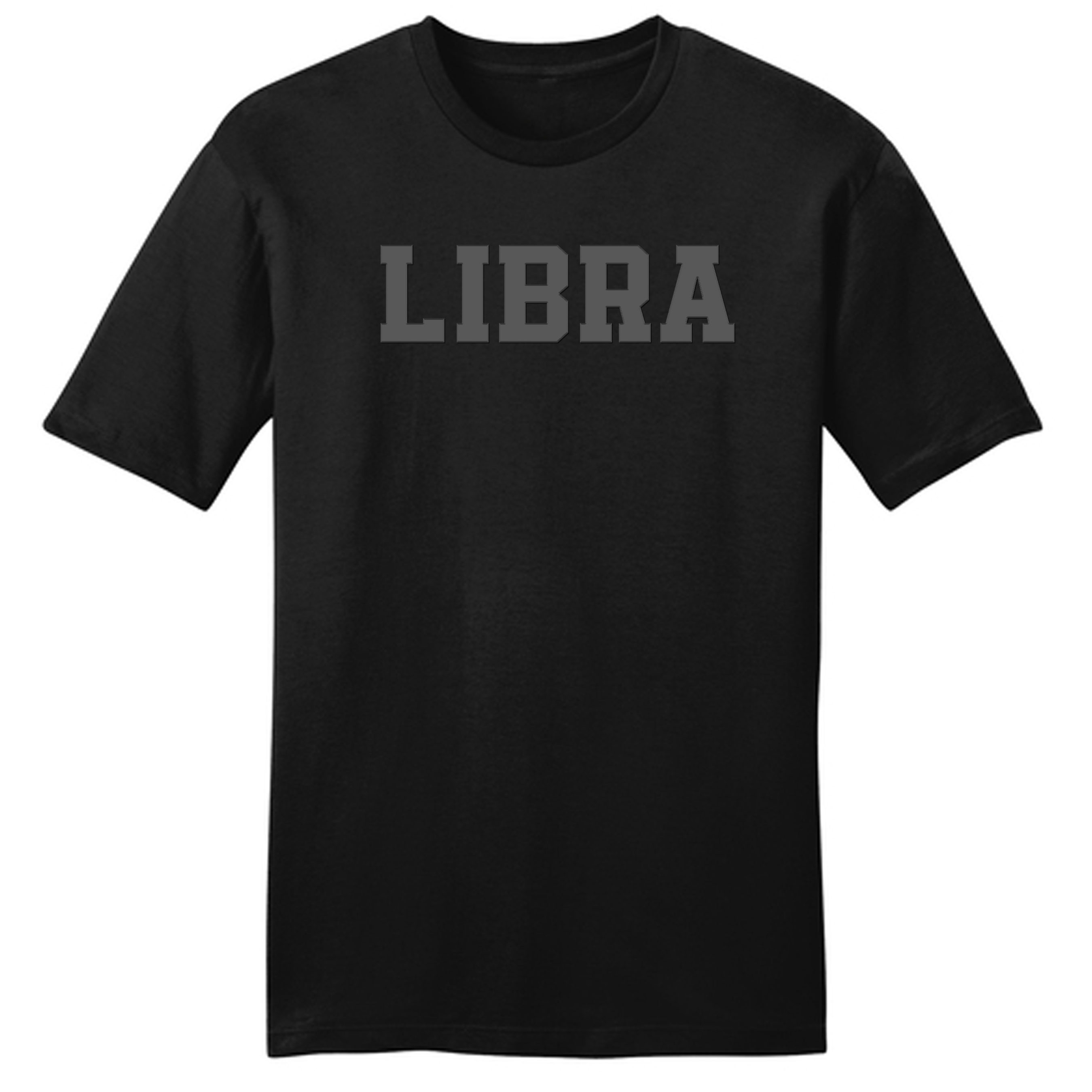 Black Zodiac Puff Print Premium Crewneck Sweatshirt