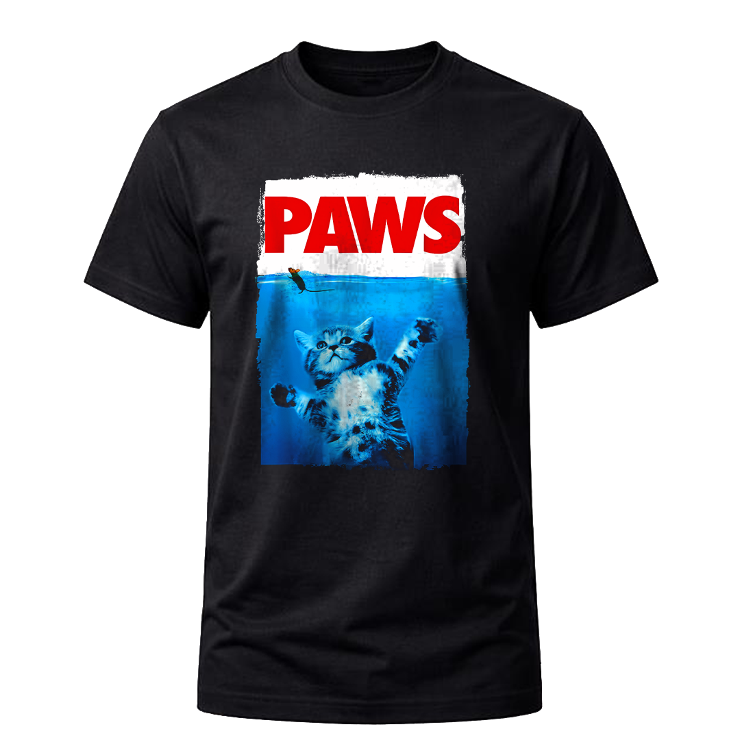 Funny Paws Cat and Mouse Vintage T Shirt