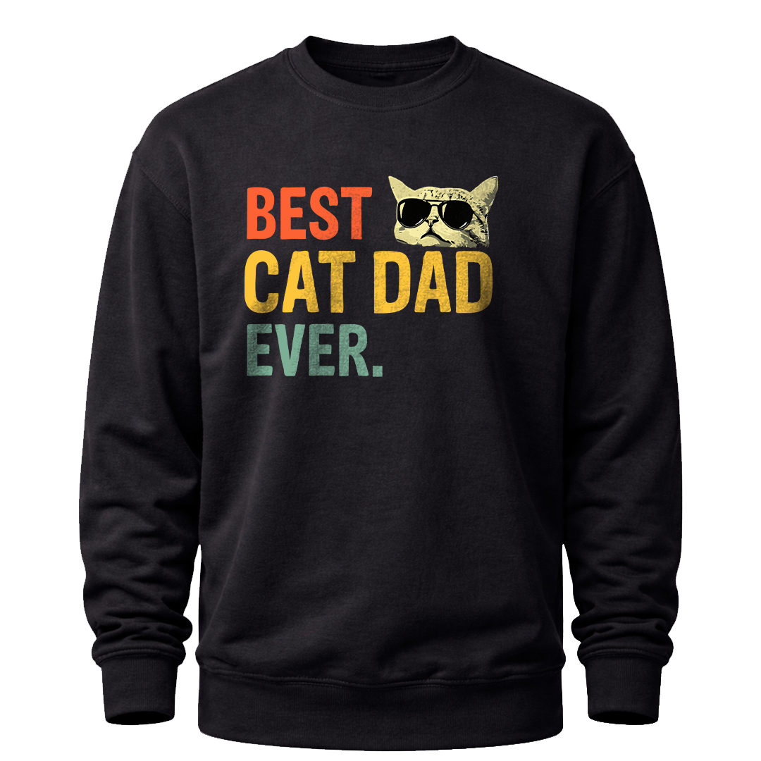 Best Cat Dad Ever T-Shirt – Funny Cat Dad T-Shirt