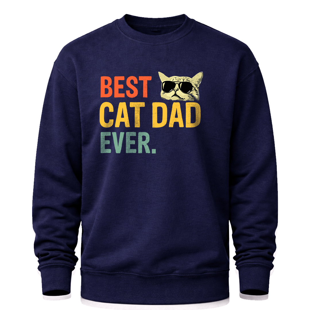 Best Cat Dad Ever T-Shirt – Funny Cat Dad T-Shirt