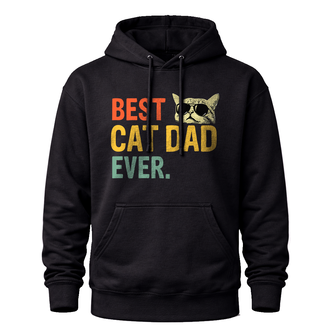 Best Cat Dad Ever T-Shirt – Funny Cat Dad T-Shirt