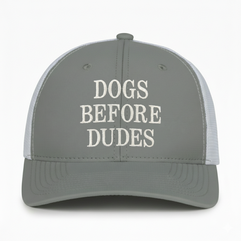 Dogs Before Dudes Embroidered Hat