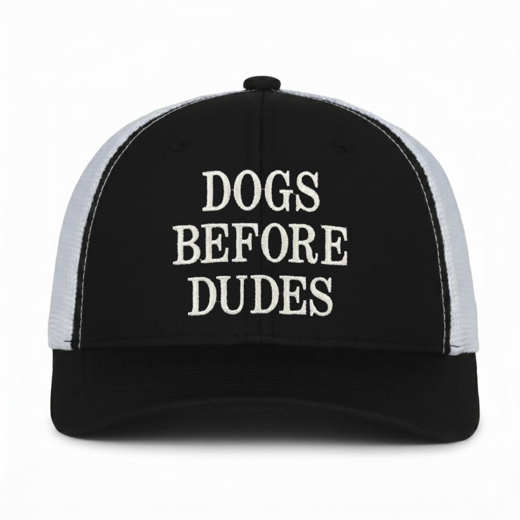 Dogs Before Dudes Embroidered Hat