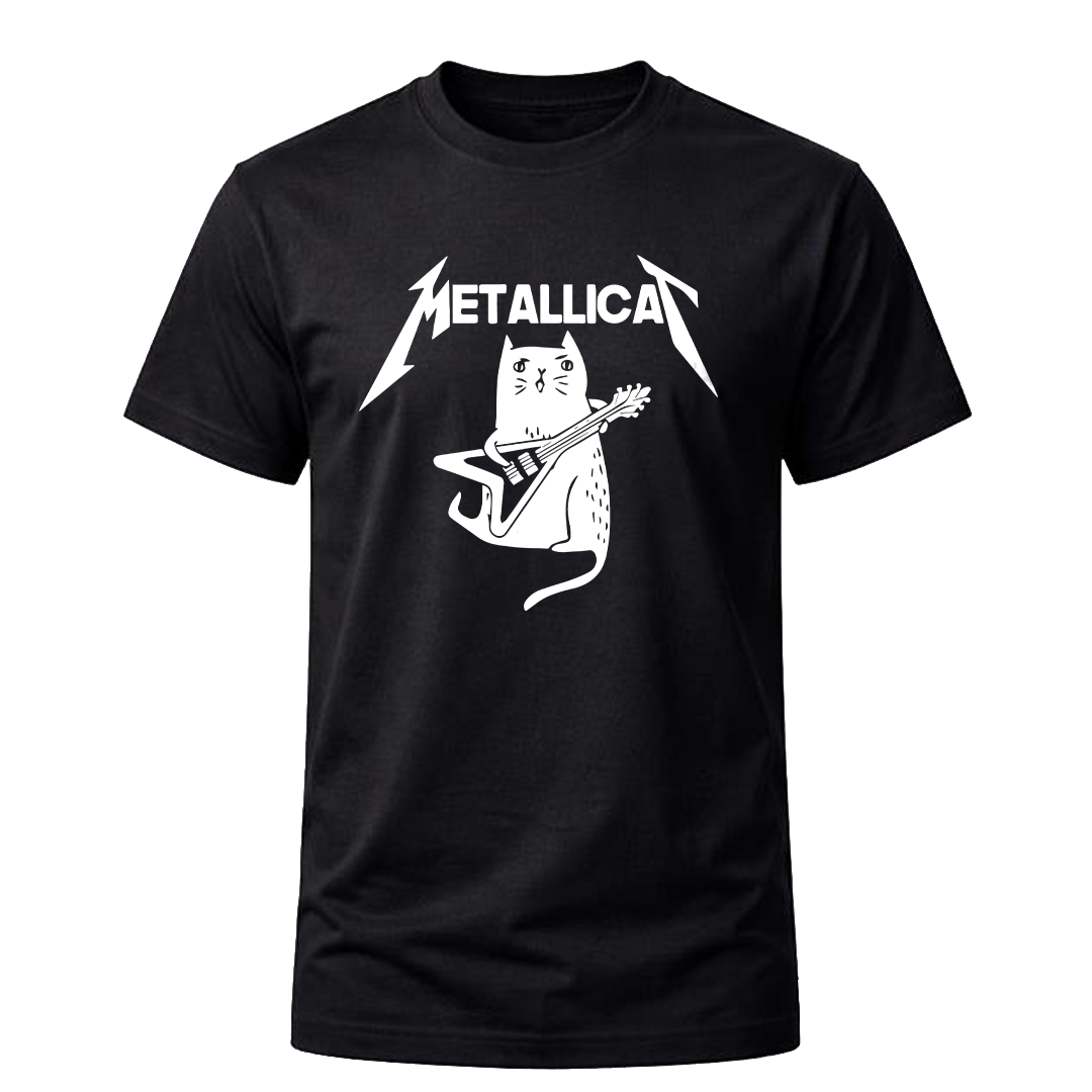 Metalicat Rock Band Guitar T-Shirt